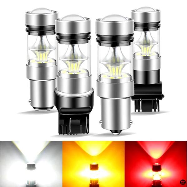 2 個 BA15S 1156 T20 7443 W21/5W P21/5W BAY15D 1157 ...