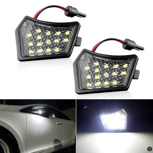 2 個 LED フロントアンダーミラーランプパドルライトボルボ V40 V50 C30 C70 S4...