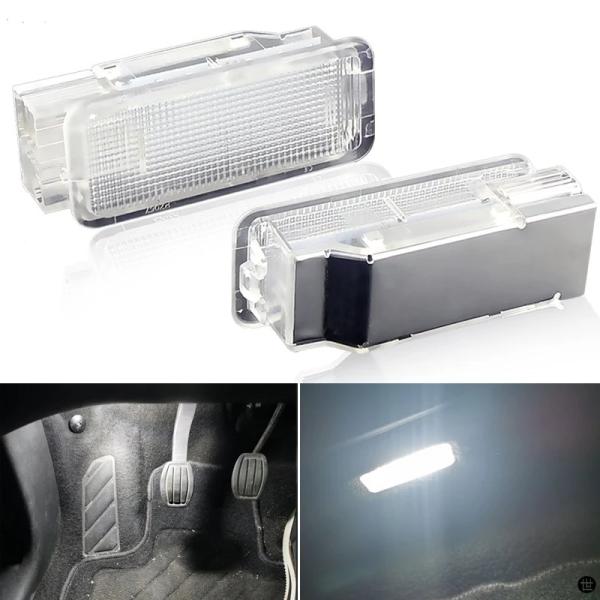 2 個 LED キャリアトランクライトグローブボックス足元ランプシトロエン C2 C3 C4 C5 ...