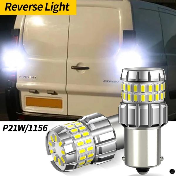 2X LED リバースライトアクセサリーバックアップランププジョーエキスパートパートナーリフタートラ...