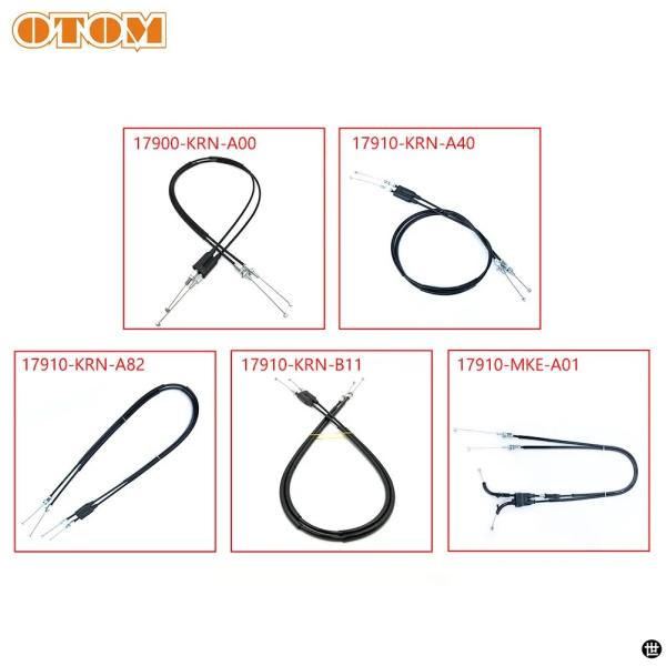 OTOM バイクアクセサリースロットルケーブルラインワイヤーホンダ CRF CRF250R CRF4...