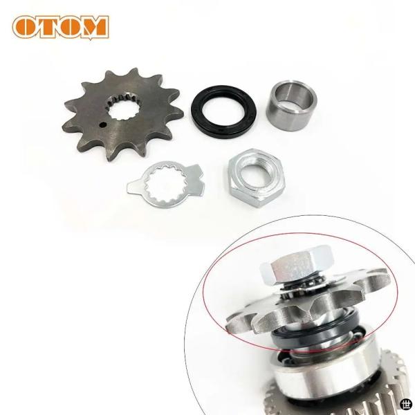 OTOM バイクエンジンカウンターシャフトアセンブリフロントスプロケットブッシュオイルシールナットロ...