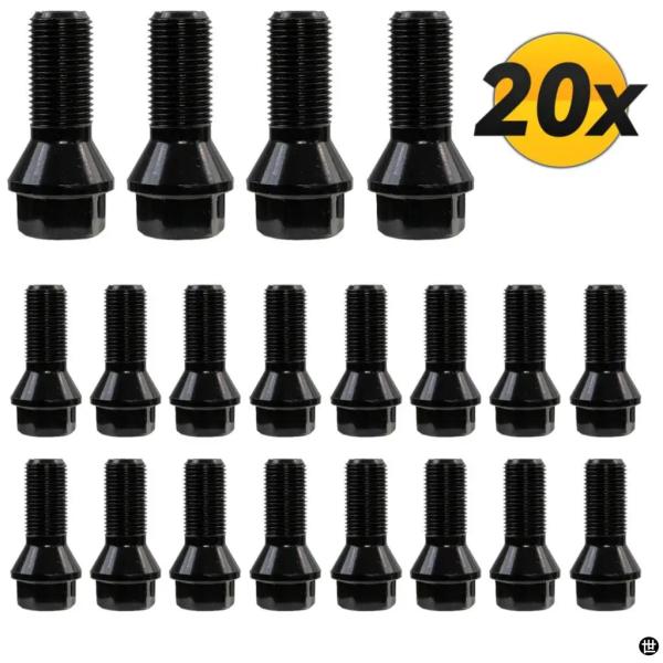 20 個ホイールロックボルト 36136781151 黒トラックパーツ BMW ミニ R50 2/4...