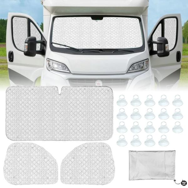 フロントガラスサンシェードカバーインナーサーマ??ルブラインドキットリフティングウィンドウサンシェー...