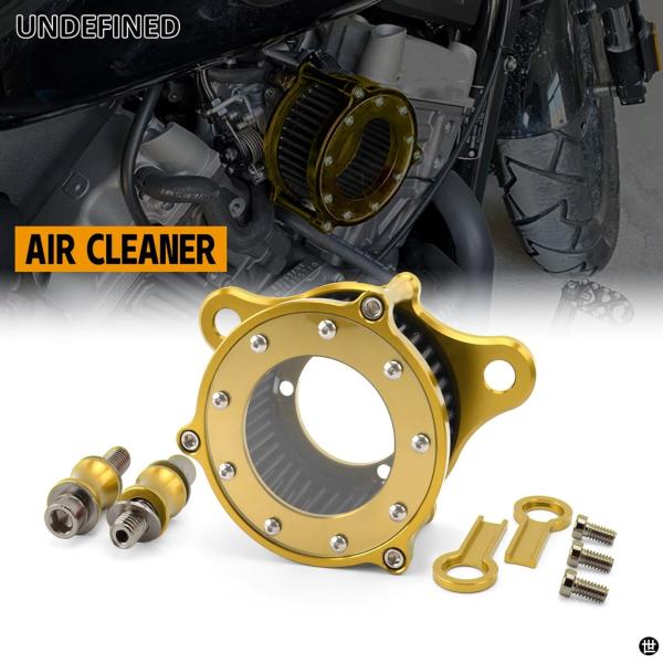 バイクエアフィルター吸気ブラックフィルターキットハーレースポーツスターアイアン 883 低カスタムロ...