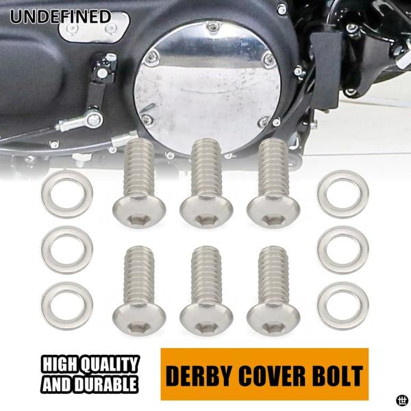 バイク用ステンレスダービーカバーネジボルト＆ボルトハーレーツーリングダイナソフテイルスポーツスターX...