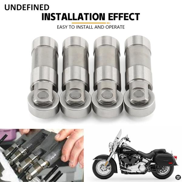 4X ローラーリフター油圧タペットセット ハーレー 1984-1999 EVO 1340CC ダイナ...