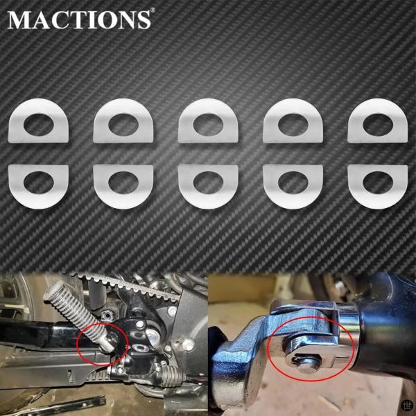 10 個バイクフットペグマウントキットピンフロアボードペダルフットレストパッドハーレースポーツスター...