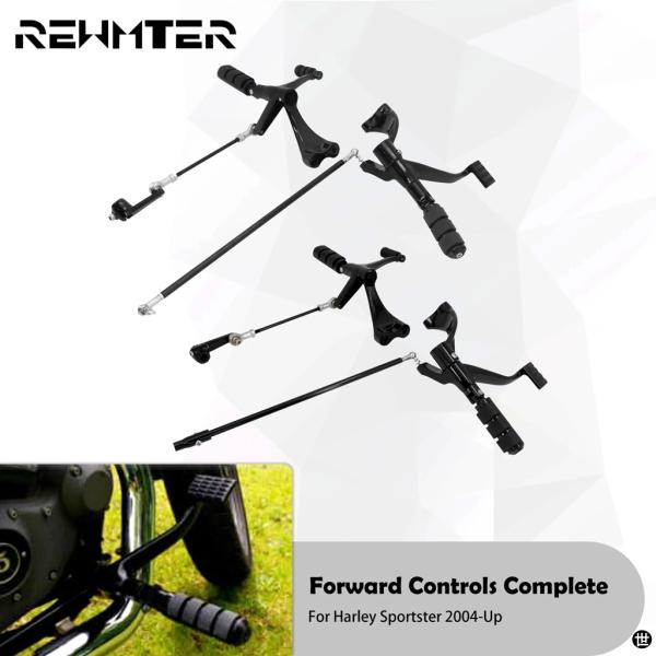 バイクフォワードコントロールフルキットペグレバーリンケージセットハーレースポーツスター 883 20...