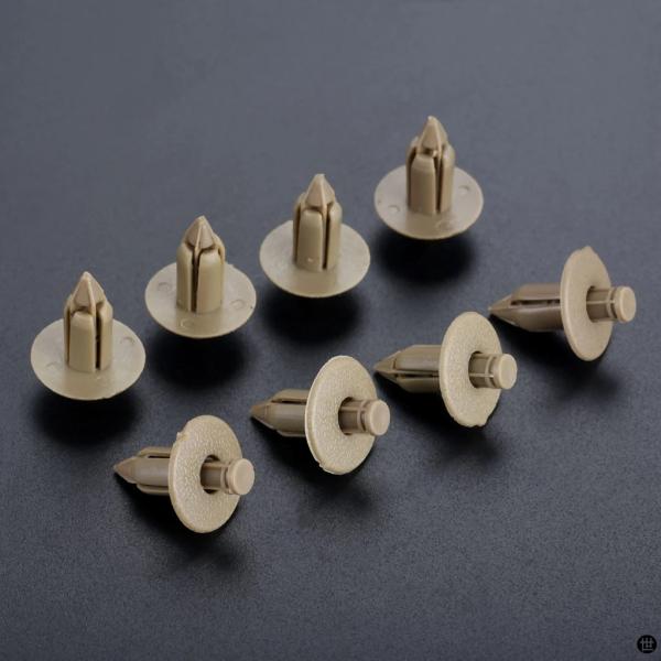 50 個プラスチックリベットトリムパネルファスナークリップドアベージュボルボ C70 S60 S80...