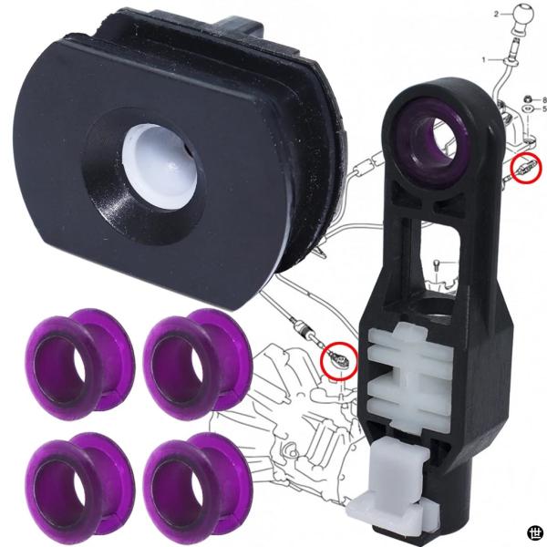 ギアシフトケーブルブッシュリペアキットスズキ SX4 スイフトスポーツレバーエンドリンケージコネクタ...