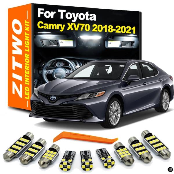 ZITWO 8 個 LED インテリアライトキット トヨタ カムリ XV70 2018-21 ドアカ...