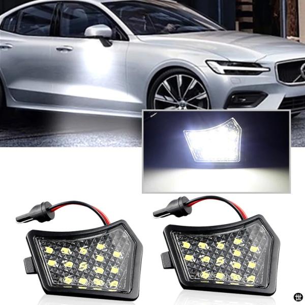 2 個 6000 K LED アンダーサイドミラーライトパドルランプジャガー XF X250 X26...