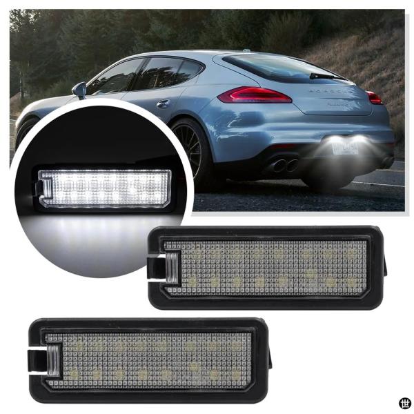 2 個 CANBUS LED ライセンスナンバープレートライトポルシェパナメーラ 970 2014-...