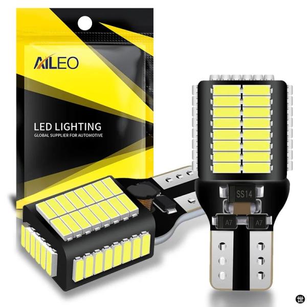 AILEO 新 T15 906 W16W LED バックアップ電球ハイパワー 4014 54-SMD...