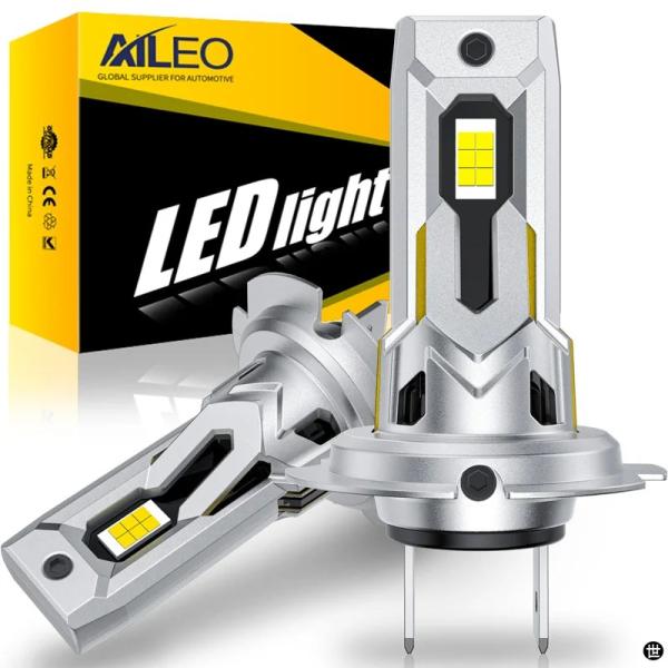 AILEO 2 個 H7 LED 車ヘッドライト H11 H8 9005 HB3 HB4 H4 HI...