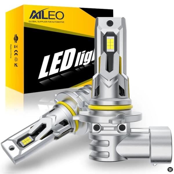 AILEO 2 個 HB4 9006 LED ヘッドライト電球 H7 H4 9003 H11 900...