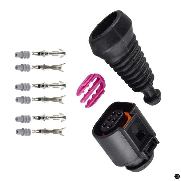 6 ピン車温度センサープラグ 1J0973713 LSU4.9 広帯域コネクタ防水電線フォルクスワー...