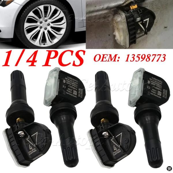 1/4 個 13598773 433MHZ TPMS センサータイヤ圧力センサービュイックラクロスリ...