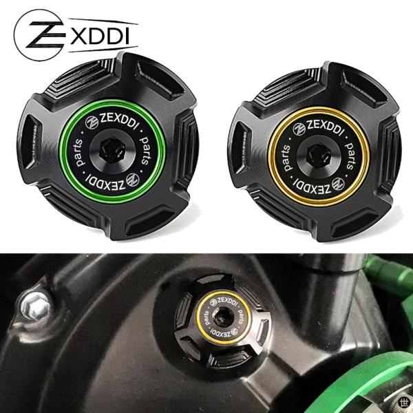 M30 * 1.5 ZEXDDI バイクエンジンオイルフィラーキャップオイルプラグカバーカワサキ Z...