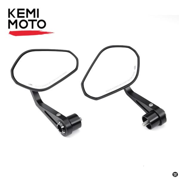 バイクバーエンドミラーカワサキ Z125 Z250 Z300 Z650 Z750 Z800 Z900...
