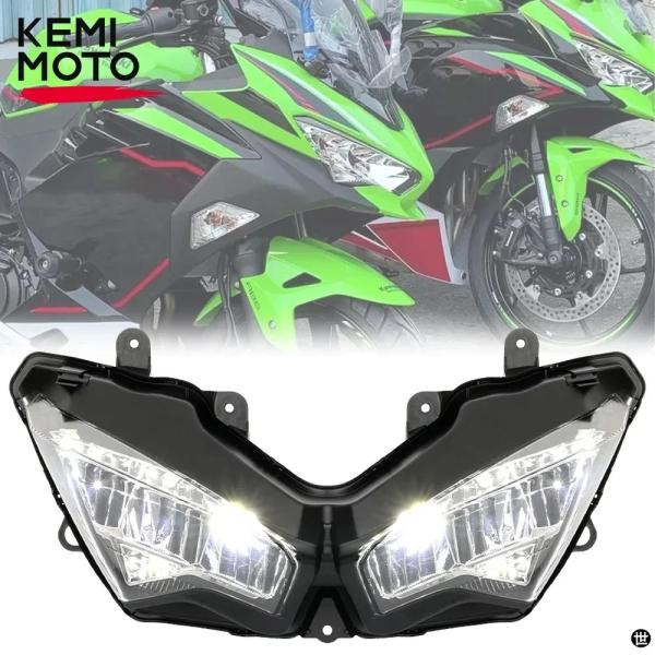 ニンジャ400 バイクヘッドライトカワサキニンジャ 250 400 650 ZX6R ZX250 V...