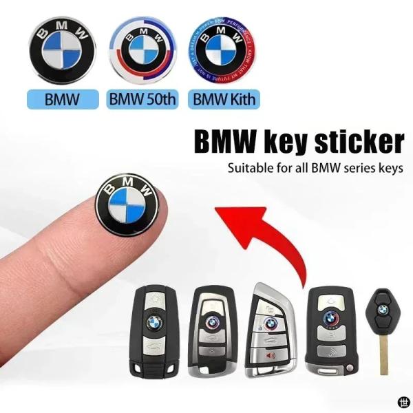 リモートキーロゴラジオボタンステッカーアクセサリー BMW 50TH KITH F30 F10 E9...