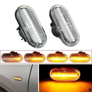 シーケンシャル点滅 LED ウィンカーサイドマ...の詳細画像1