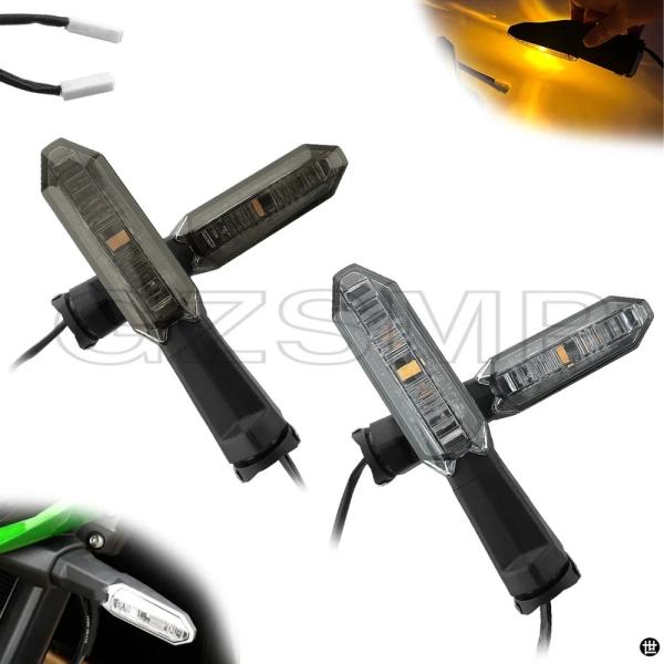 バイクフロントリア LED ウィンカーインジケーターフラッシャーランプカワサキ VERSYS 650...