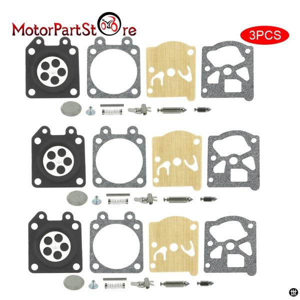 3X キャブレターリペア再構築ガスケットキット WABRO K11-WAT STIHL MS210 ...