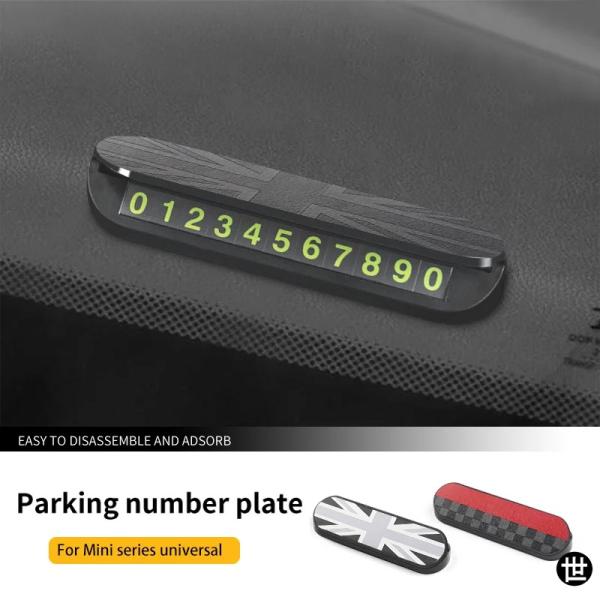 MINI COOPER用汎用カー一時パーキングカード電話ナンバーカードプレート電話ナンバーパークスト...