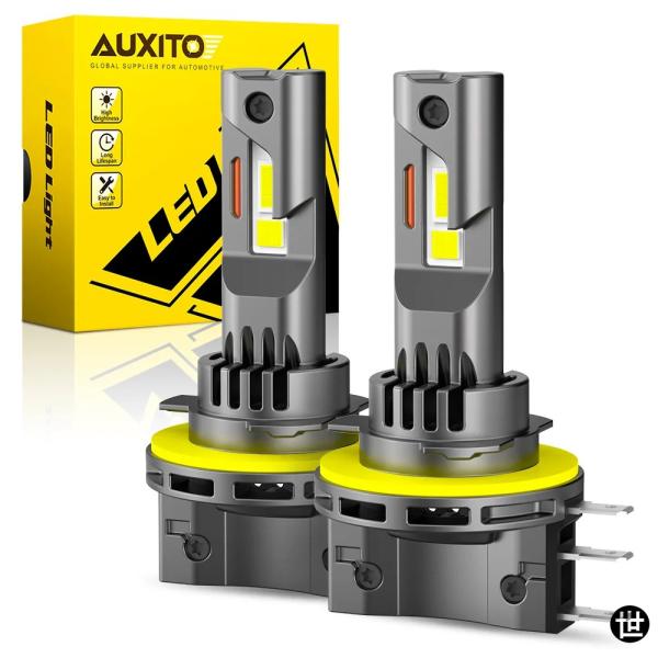 AUXITO 2個 ターボ H15 CANバス LED電球 フォルクスワーゲン ゴルフ7 ハイビーム...