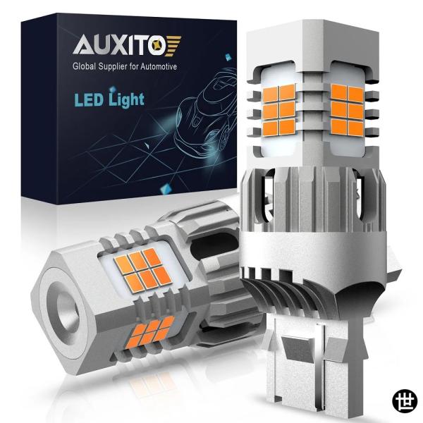 AUXITO 2個 ハイパーフラッシュし T20 W21W WY21W 7440 7440NA LE...