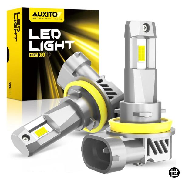 AUXITO M3S H8 H11 LEDヘッドライトバルブ CANバス 超高輝度 16-CSPチッ...