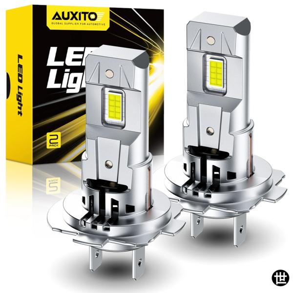 AUXITO 2個 30000LM H7 LEDヘッドライト電球 ホワイト 車用ヘッドランプ ハイロ...
