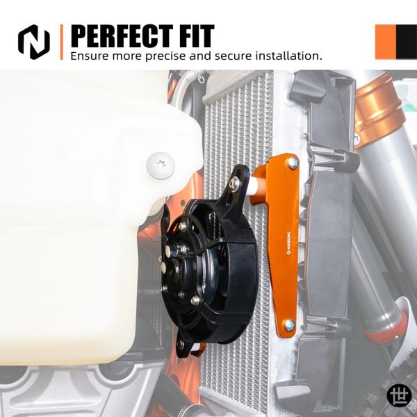 KTM EXC 300 2017-2023 電動ラジエーター冷却ファンセット EXC-F 350 E...