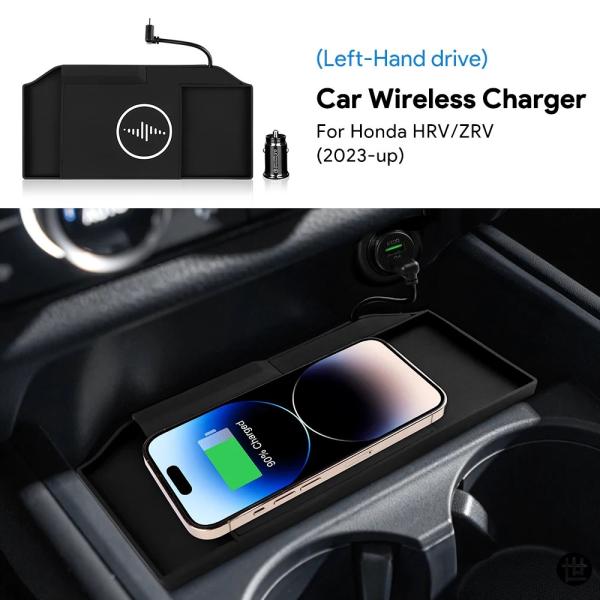 ホンダ HRV HR-V ZRV 2023 2024 15W 急速充電車載ワイヤレスボード 携帯電話...