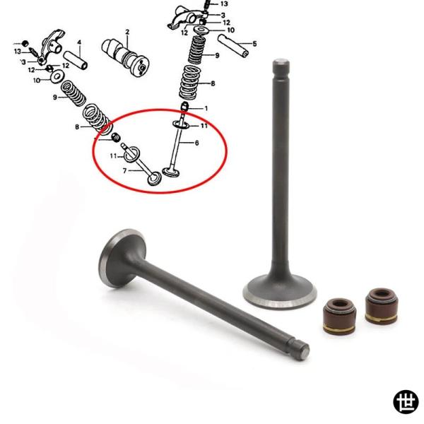 エンジン吸気排気バルブシール ホンダ XR80R/ XR100R CRF80F/ CRF100F用 ...