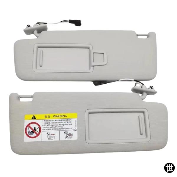 1/2個 グレー インテリアサンバイザー メイクアップミラー VW ゴルフ 7 7.5 パサート B...