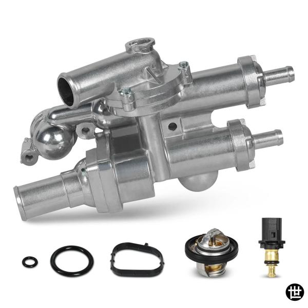 68003582AB エンジンクーラントサーモスタットハウジング クライスラー 200 セブリング ...