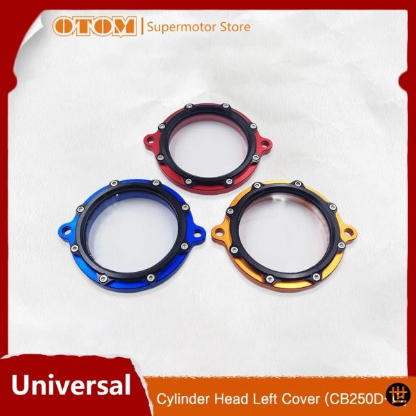 OTOM バイク用シリンダーヘッドタイミングチェーンカバー クリア蓋付き ホンダ CB250 TL1...
