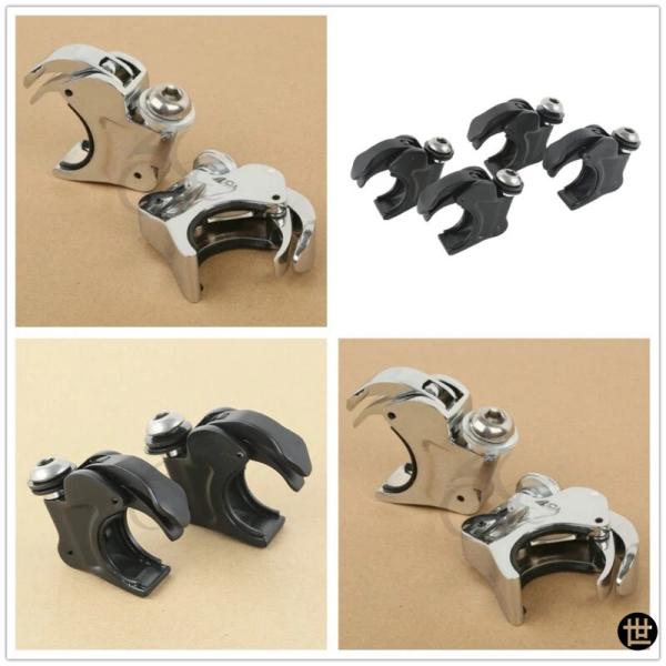 バイク用クイックリリース ウインドシールド ウィンズスクリーン クランプ ハーレー ダイナ スポーツ...