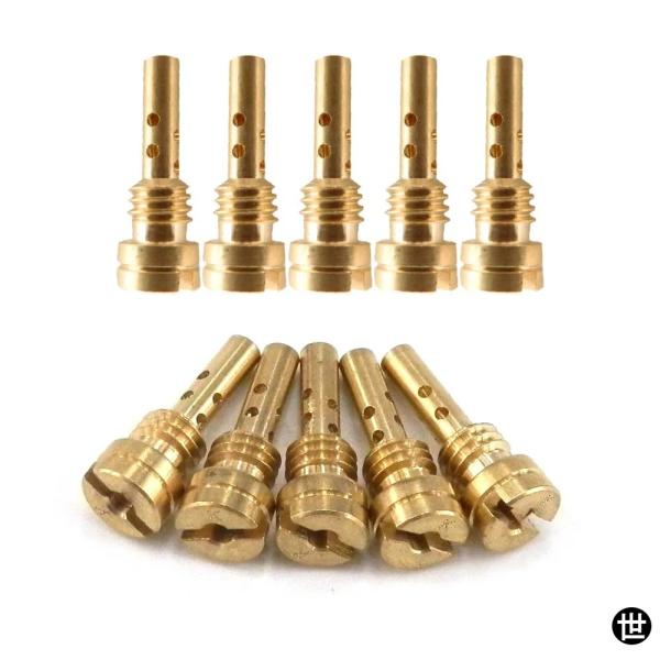 10個 スローパイロットジェット 4.5X0.75MM スレッド KEIHIN カワサキ CV CV...