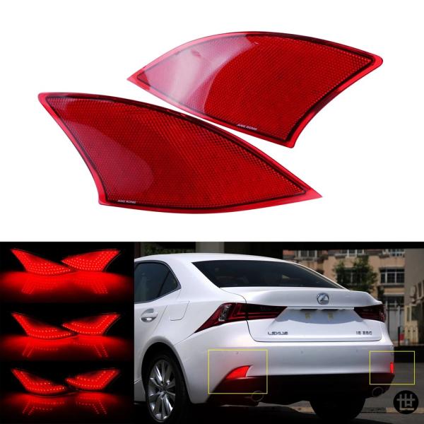 2013年以降レクサス IS 250 350 F-SPORT XE30 IS300H用 レッドレンズ...