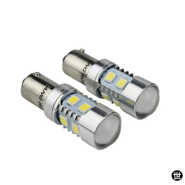ANGRONG 2X BAY9S 435 H21W 10SMD 2835 LED 車用ライト サイド...