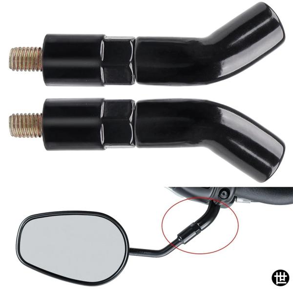 ハーレー スポーツスター X883 1200 アイアン 883 用 バイク用バックミラー ステムエク...