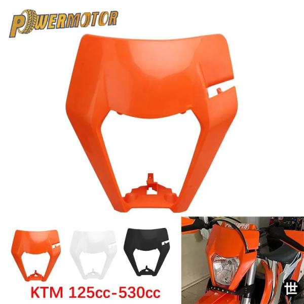 汎用バイクヘッドライトヘッドランププラスチックマスク KTM SX XC SXF XCF EXC X...