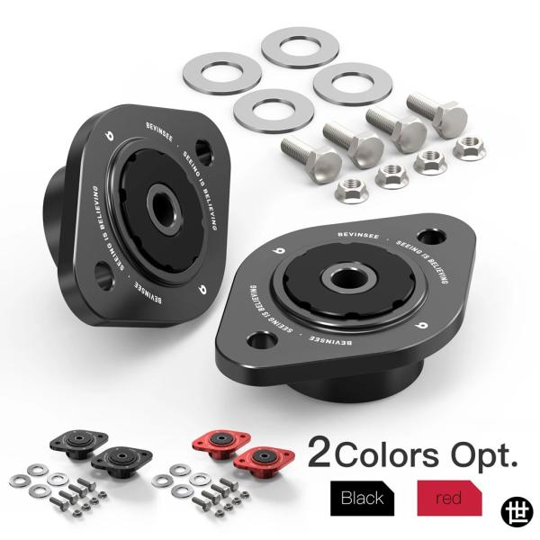 BEVINSEE 10MM リア 85A ポリウレタン ショックマウント BMW E46 E36 E...