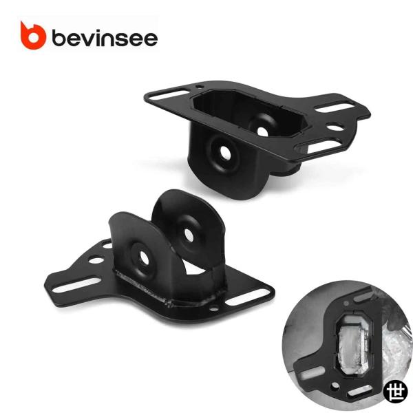 BEVINSEE 調整可能リアトレーリングアームブラケットセット ドリフト BMW E36 E46 ...