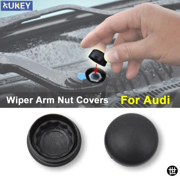 2X 車フロントガラスワイパーアームナットキャップボルトカバー AUDI A1 A2 A4 B5 B...